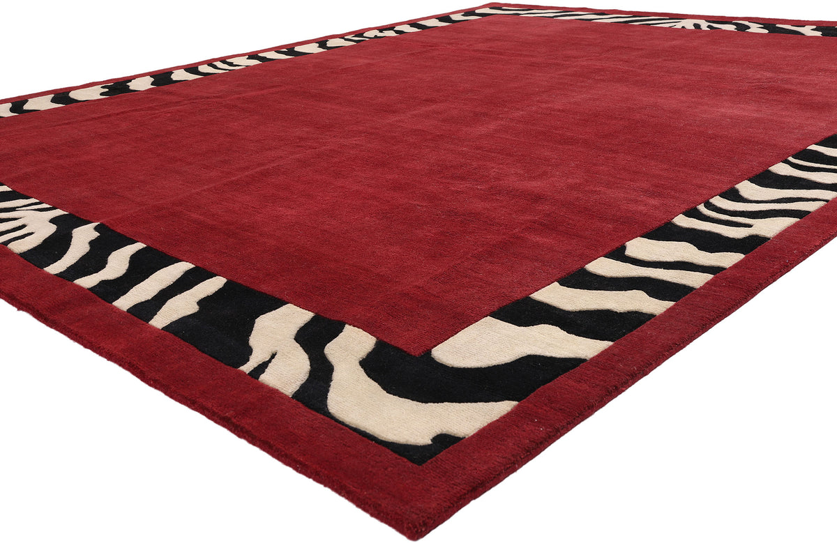 8 x 10 - Red New Contemporary Indian Rug - 31371