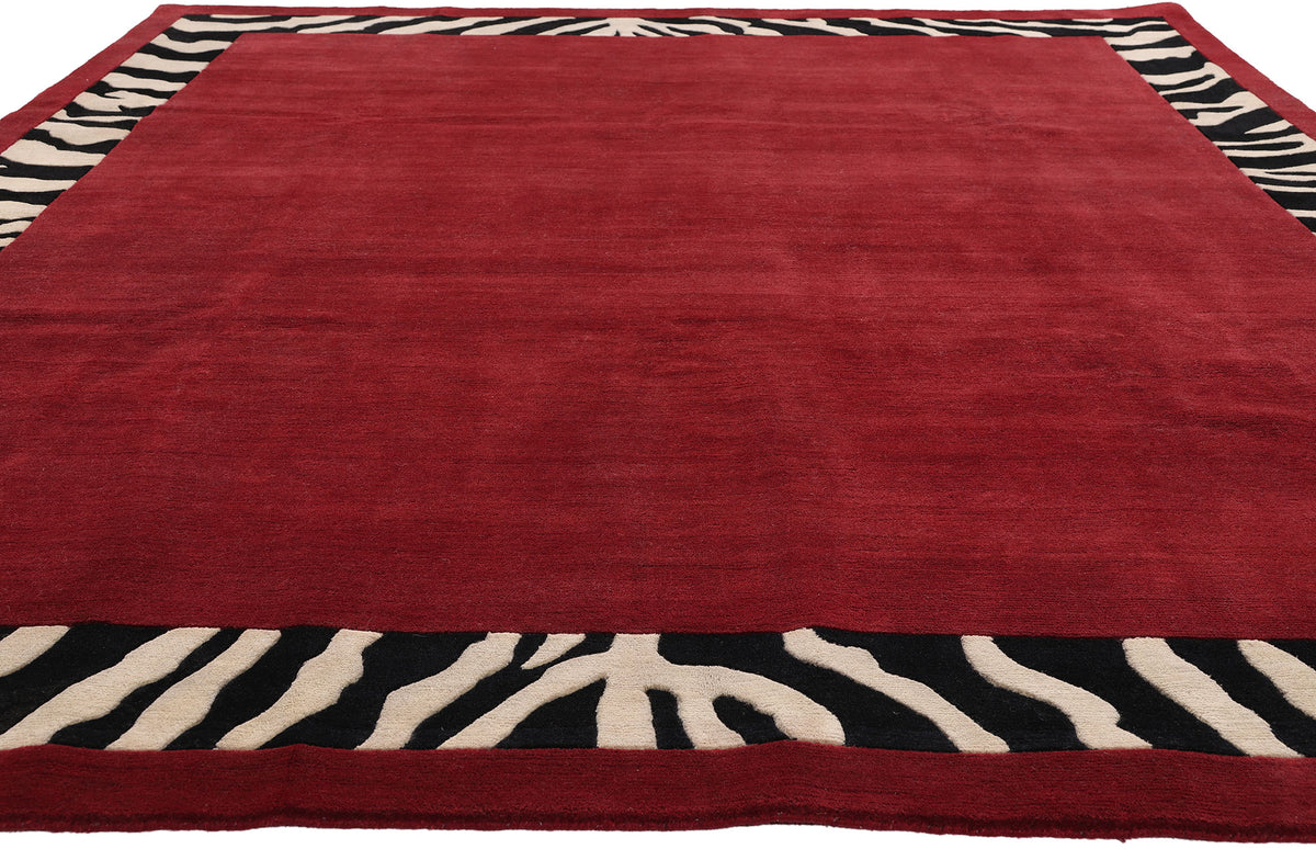 8 x 10 - Red New Contemporary Indian Rug - 31371