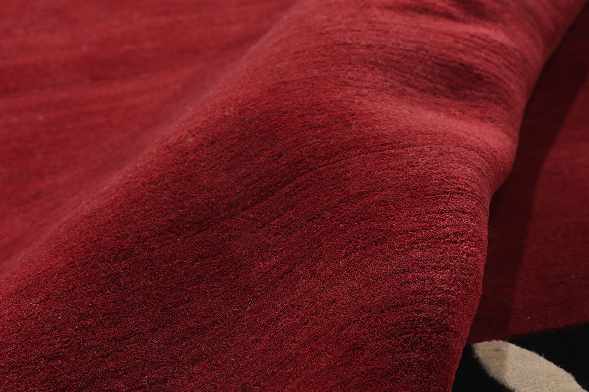 8 x 10 - Red New Contemporary Indian Rug - 31371