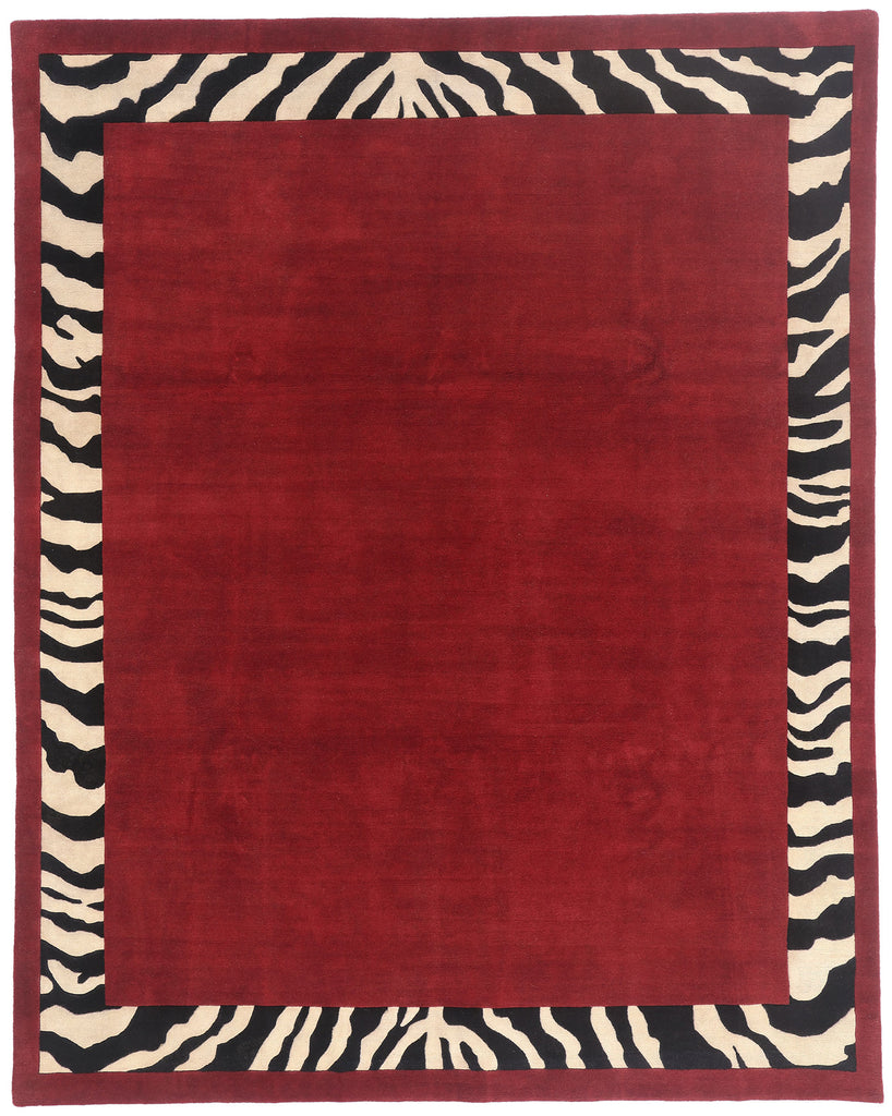 8 x 10 - Red New Contemporary Indian Rug - 31371