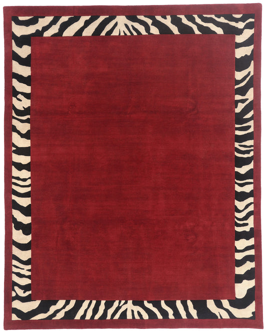 8 x 10 - Red New Contemporary Indian Rug - 31371