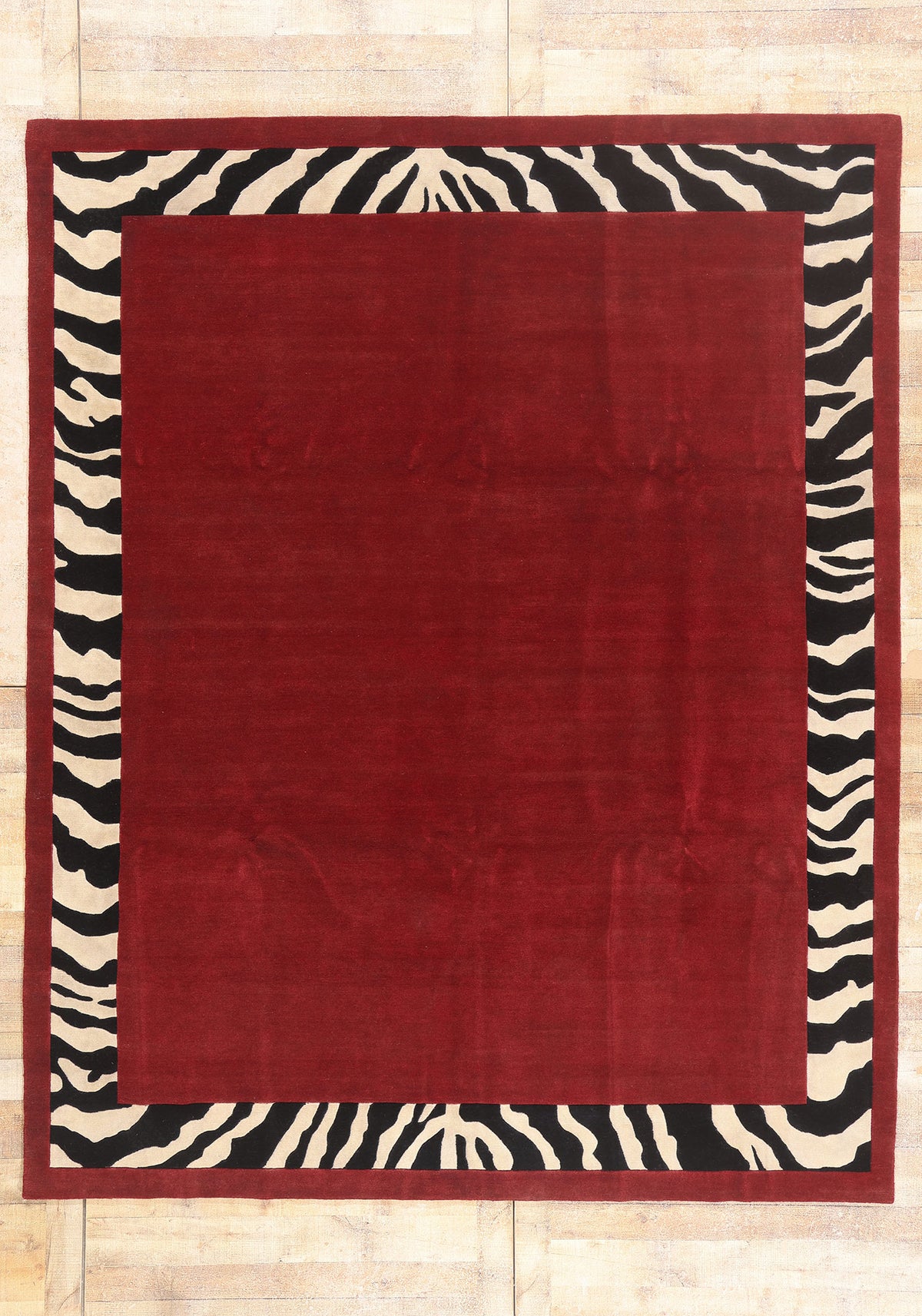 8 x 10 - Red New Contemporary Indian Rug - 31372
