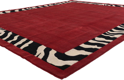 8 x 10 - Red New Contemporary Indian Rug - 31372