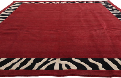 8 x 10 - Red New Contemporary Indian Rug - 31372