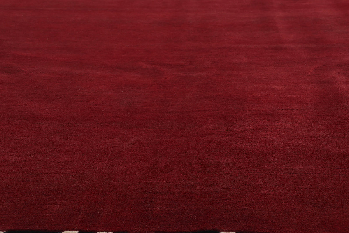 8 x 10 - Red New Contemporary Indian Rug - 31372