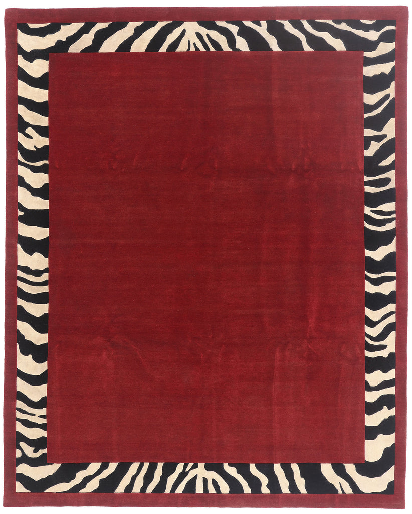 8 x 10 - Red New Contemporary Indian Rug - 31372