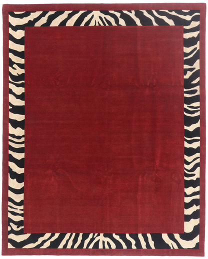 8 x 10 - Red New Contemporary Indian Rug - 31372