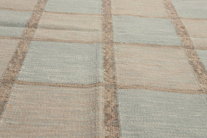 13 x 14 - Light Blue New Indian Kilim Rug - 31374