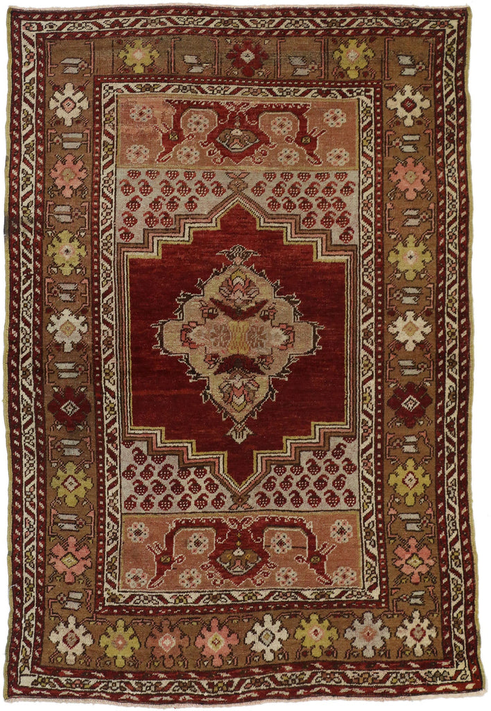 3 x 5 Vintage Turkish Oushak Rug 50077