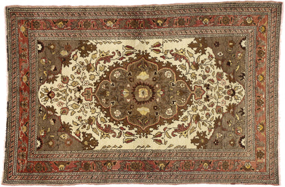 4 x 6 Vintage Turkish Oushak Rug 50094