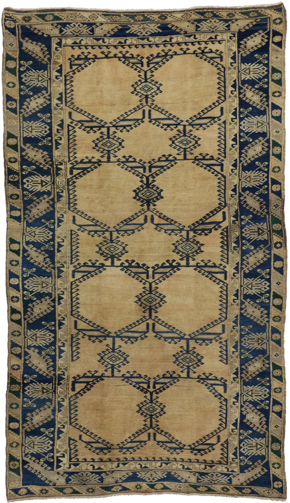 6 x 10 Vintage Turkish Oushak Rug 50099