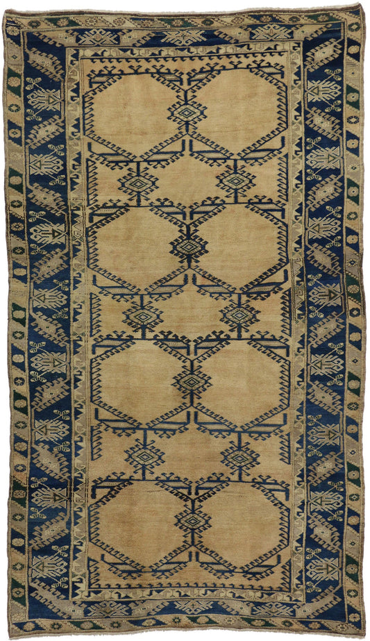 6 x 10 Vintage Turkish Oushak Rug 50099