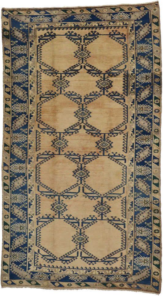 6 x 10 Vintage Turkish Oushak Rug 50100