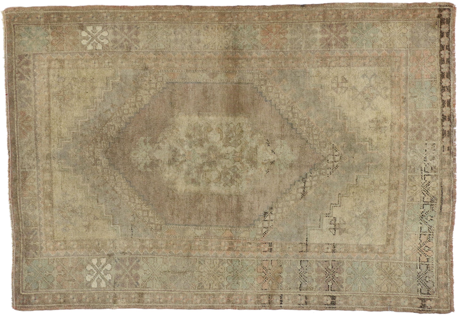 4 x 5 Vintage Oushak Rug 50102