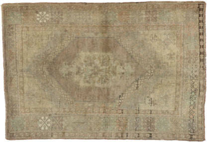 4 x 5 Vintage Oushak Rug 50102