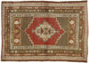 4 x 5 Vintage Turkish Oushak Rug 50121