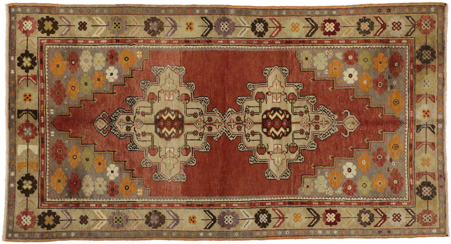 4 x 7 Vintage Oushak Rug 50122
