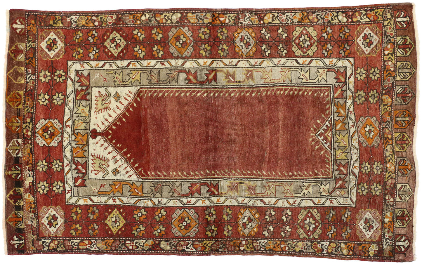 4 x 6 Vintage Oushak Rug 50147