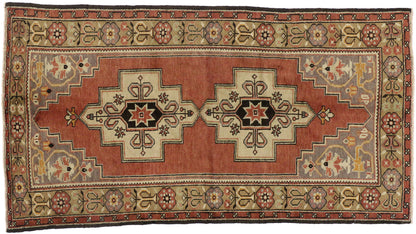 4 x 7 Vintage Turkish Oushak Rug 50177