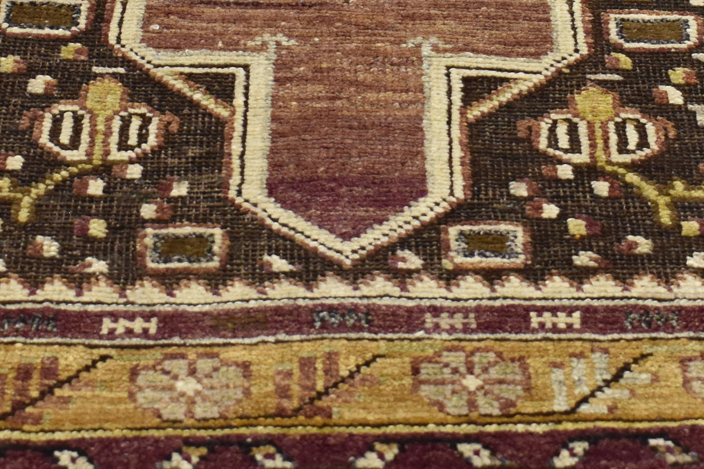 4 x 7 - Purple Vintage Turkish Oushak Rug - 50187