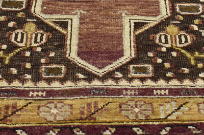 4 x 7 - Purple Vintage Turkish Oushak Rug - 50187