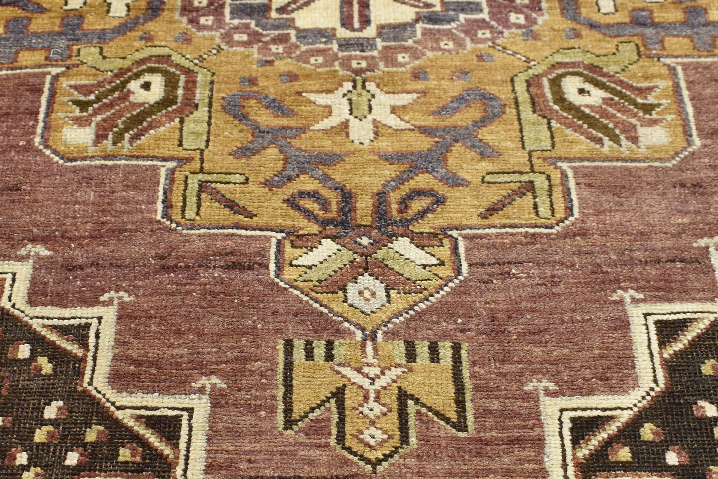 4 x 7 - Purple Vintage Turkish Oushak Rug - 50187