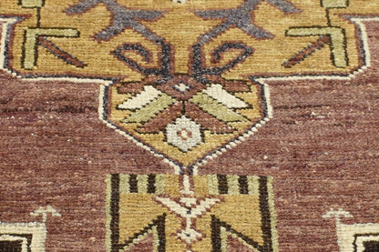 4 x 7 - Purple Vintage Turkish Oushak Rug - 50187