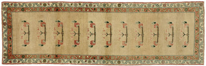 3 x 10 Vintage Turkish Oushak Runner 50189