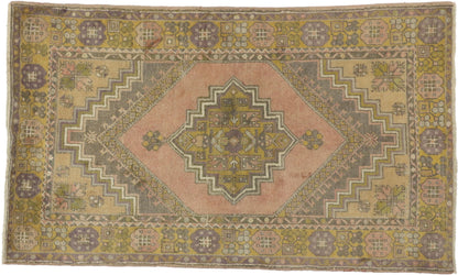 3 x 6 Vintage Turkish Oushak Rug 50192