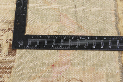9 x 11 - Brown Vintage Turkish Oushak Rug - 50213