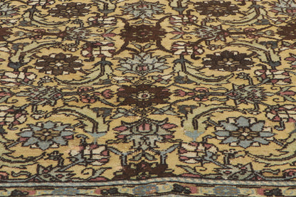 5 x 10 - Brown Vintage Turkish Oushak Rug - 50215
