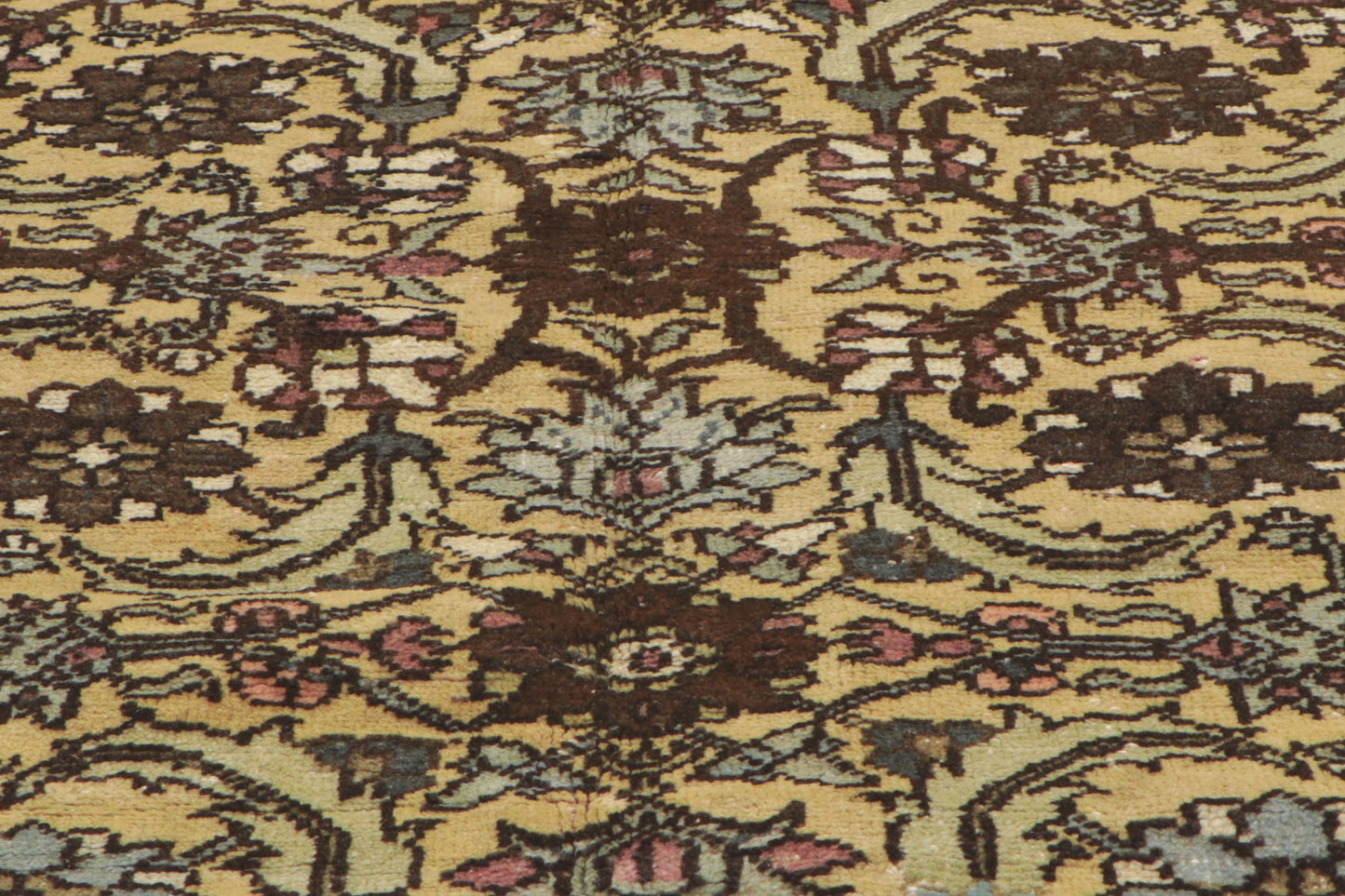 5 x 10 - Brown Vintage Turkish Oushak Rug - 50215