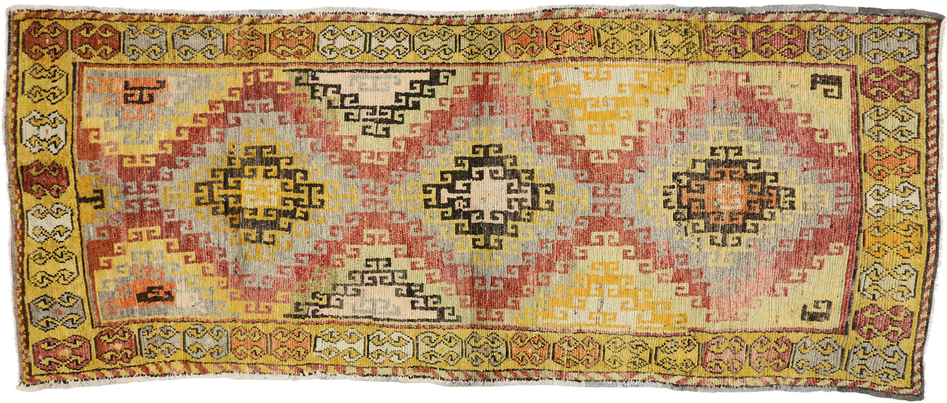4 x 10 Antique Turkish Oushak Runner 50224