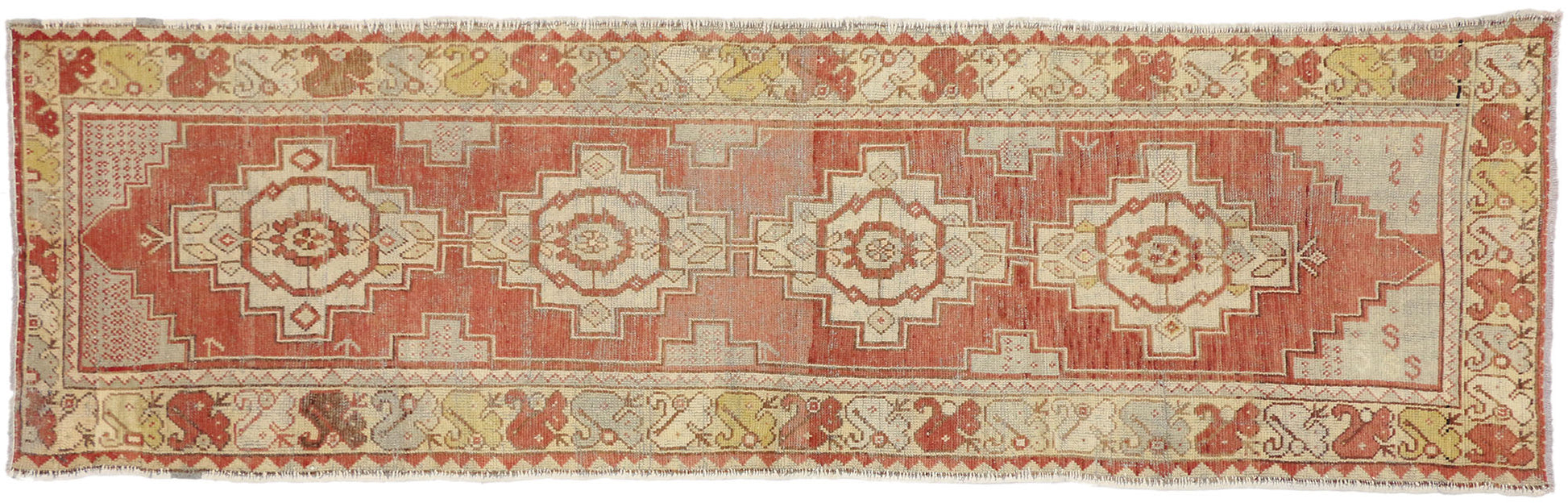 3 x 10 Antique Oushak Rug 50231