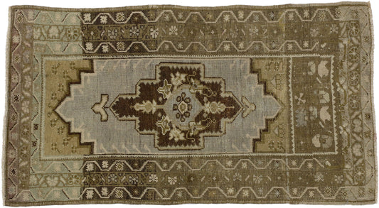 3 x 5 Vintage Oushak Rug 50239