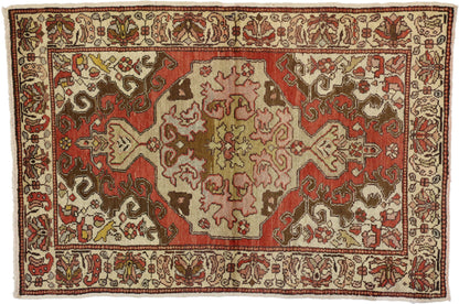 4 x 5 Vintage Oushak Rug 50249