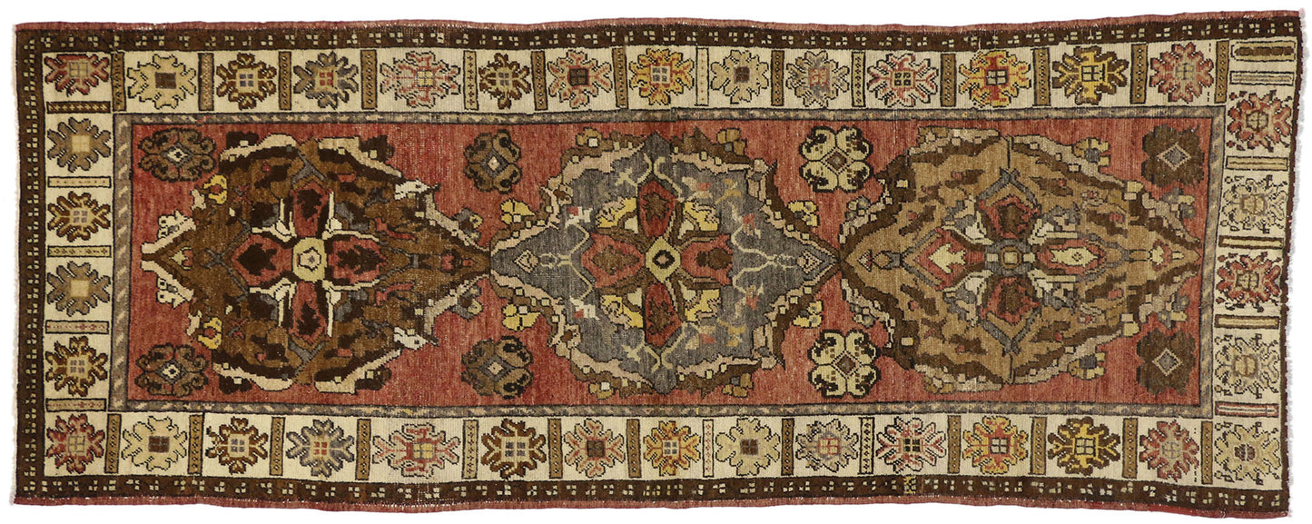 4 x 10 Vintage Turkish Oushak Rug 50256