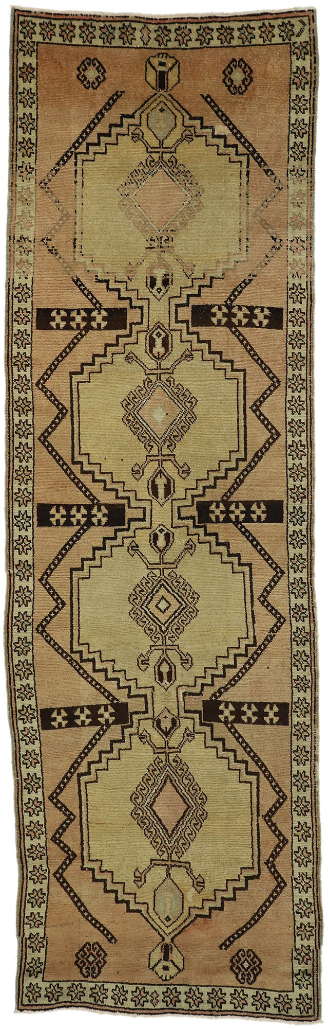4 x 11 Vintage Oushak Runner 50262