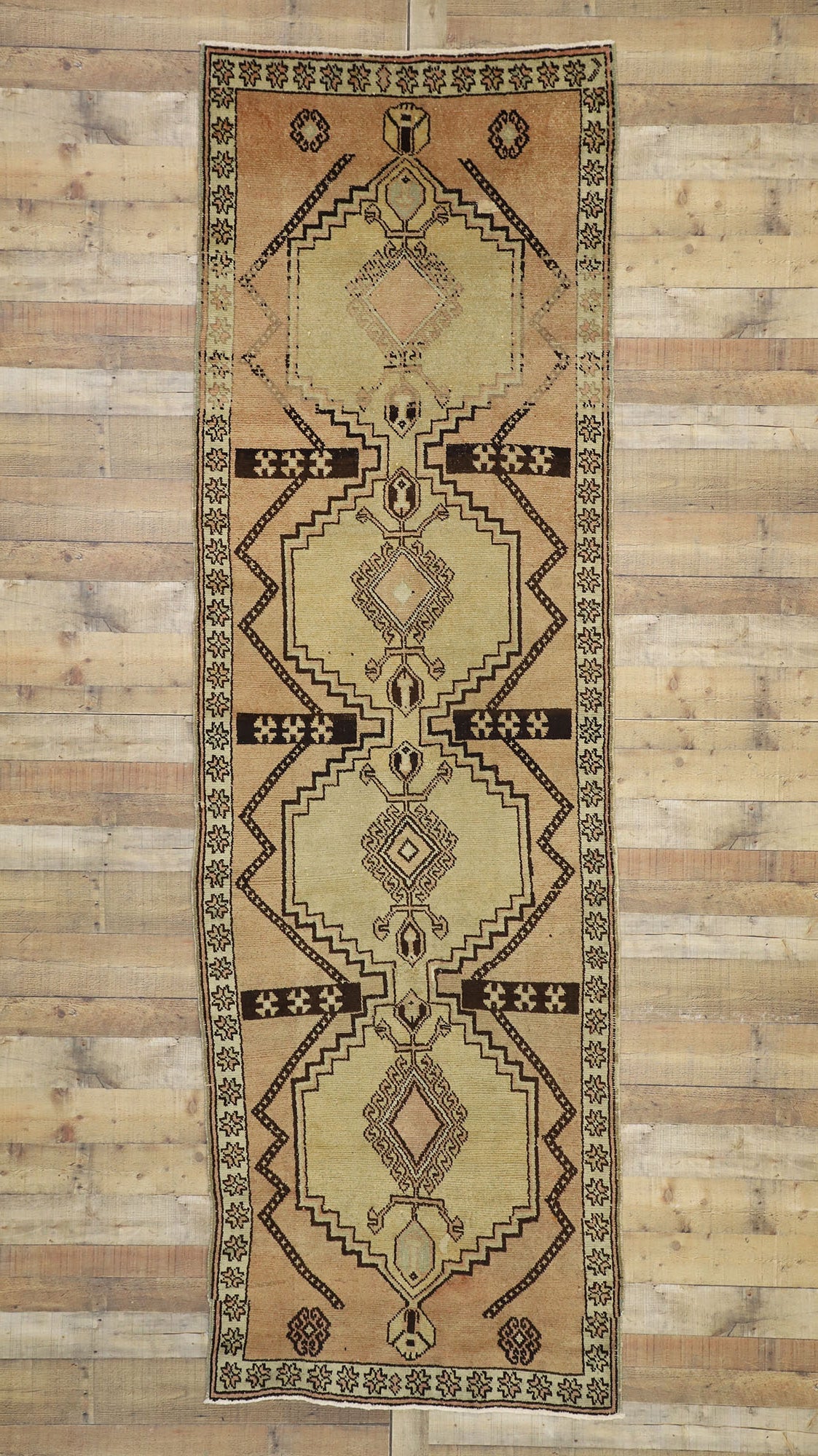 4 x 11 Vintage Oushak Runner 50262