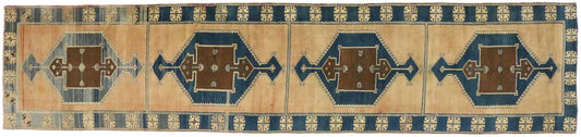 4 x 16 Vintage Oushak Rug 50264