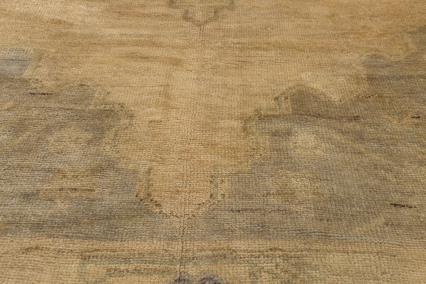 5 x 11 - Tan Vintage Turkish Oushak Rug - 50274