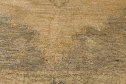 5 x 11 - Tan Vintage Turkish Oushak Rug - 50274