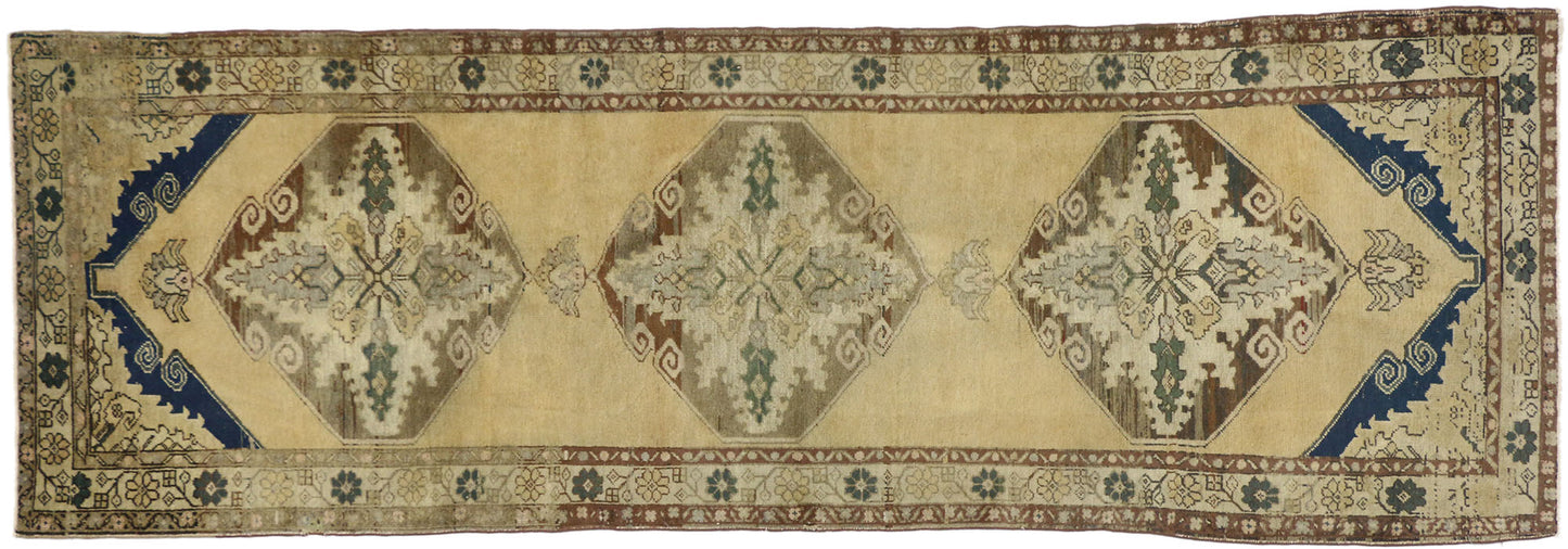 4 x 11 Vintage Oushak Rug 50279