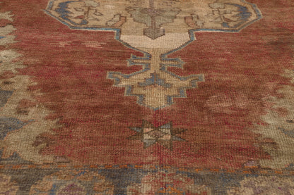 5 x 10 - Tan Vintage Turkish Oushak Rug - 50312