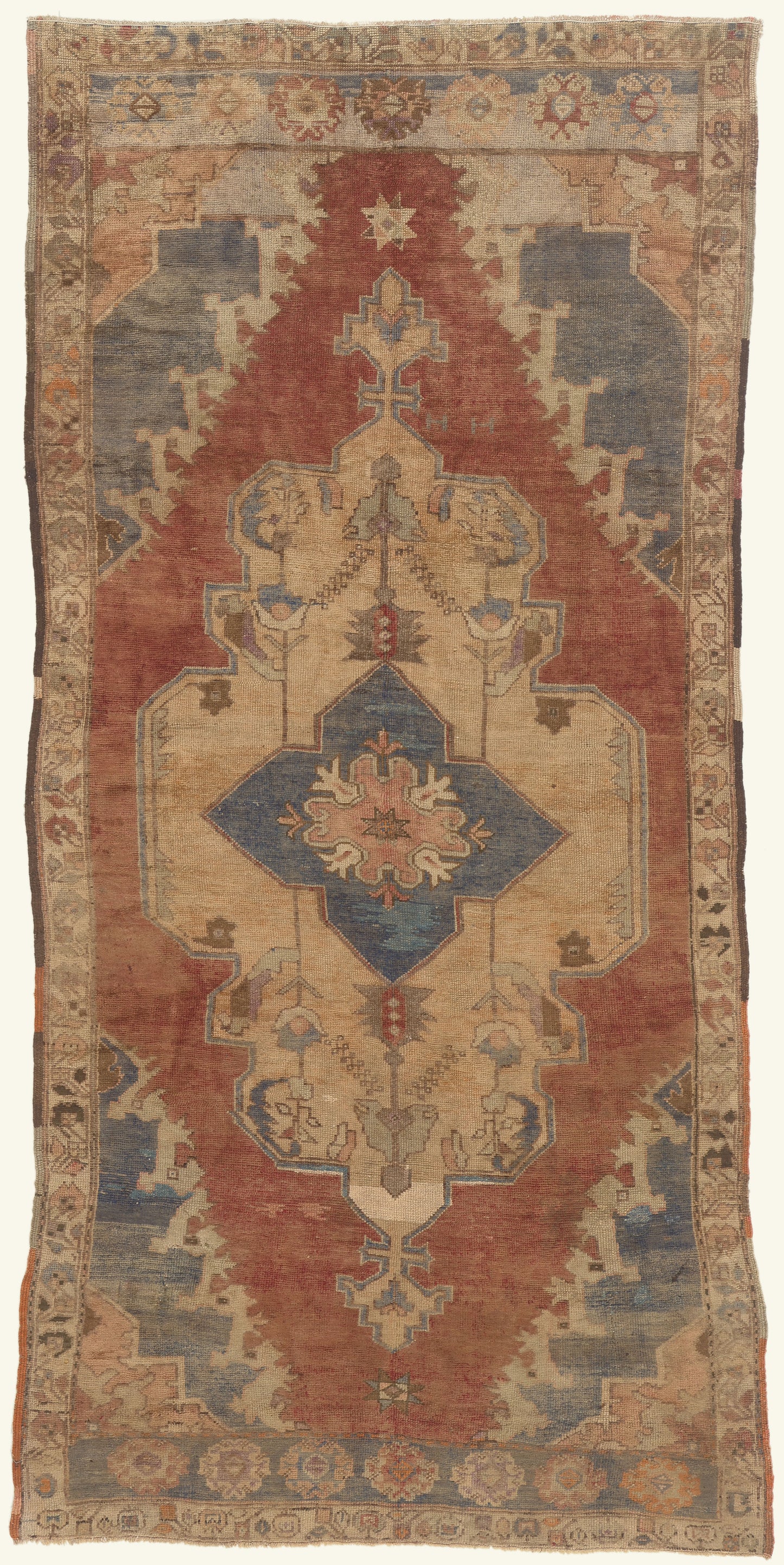 5 x 10 - Tan Vintage Turkish Oushak Rug - 50312