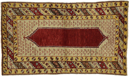 3 x 6 Vintage Turkish Oushak Rug 50313