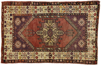 3 x 5 Vintage Turkish Oushak Rug 50314