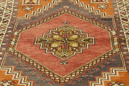 4 x 6 - Red Vintage Turkish Oushak Rug - 50339