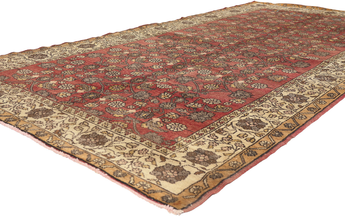 5 x 10 - Red Vintage Turkish Sivas Rug - 50410