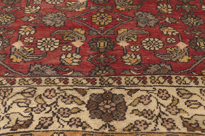 5 x 10 - Red Vintage Turkish Sivas Rug - 50410